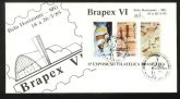 FDC BRAPEX VI -1985 COM BLOCO B-69 - ARTES RUPESTRES